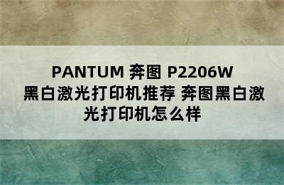 PANTUM 奔图 P2206W 黑白激光打印机推荐 奔图黑白激光打印机怎么样